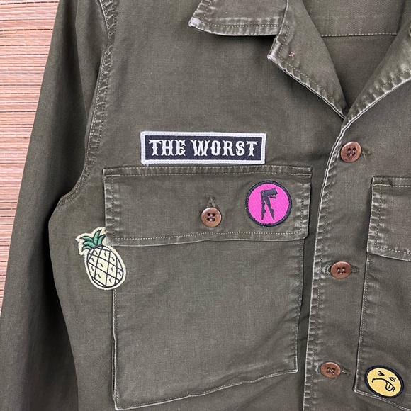 AGOLDE PREMIUM x REVOLVE Stella Utility Shirt Jacket Military In Paradise XS - Picture 9 of 13